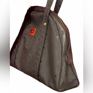 Authentic Large MCM Black Nylon Travel tote bag EUC- bonus free shipping